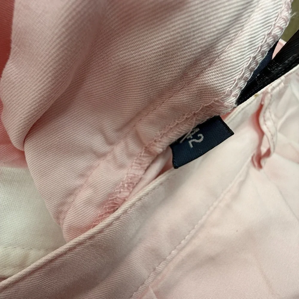 Polo Ralph Lauren Andrew Shorts Pleated Pink Chino Men's 42 Vintage Y2K 6" Ins - Picture 3 of 7